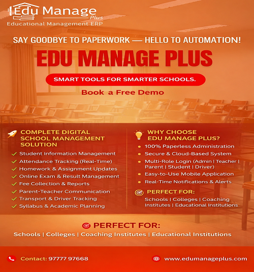 Edu Manage Plus | Smart School ERP Software